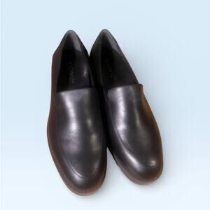 Vionic Kensley Women’s Black Leather Loafers Sz 8.5 Wide NWOT